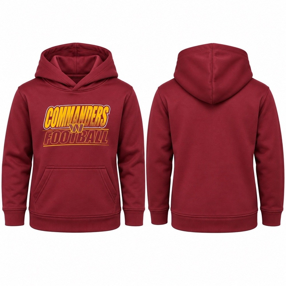 NEW Washington Commanders Kids Hoodie Size 5/6 Burgundy NFL Football Pullover